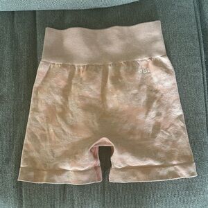 AYBL evolve camp seamless shorts in peach size small